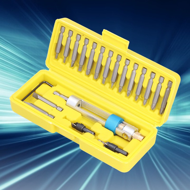 20Pcs Screwdriver Converter 180° Rotation Various Specifications Multifunctional Drill Driver
