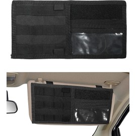 Unbranded Tactical MOLLE Car Sun Visor Organizer Pocket Sunglass Card Storage Pouch Bag