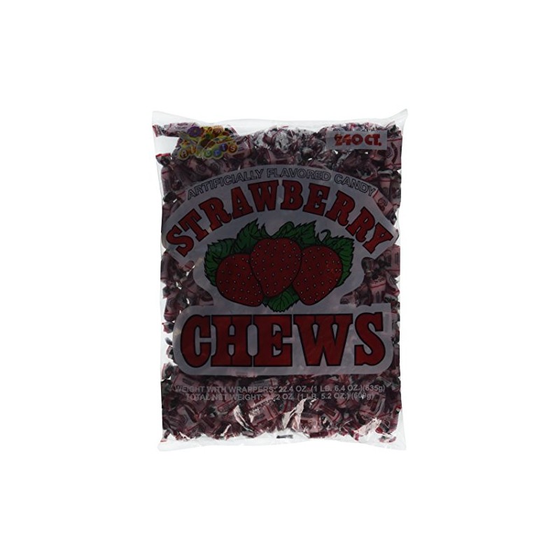 Albert's Fruit Chews - Strawberry Flavor (240 Candies)