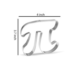 4 inch Large Pi Sign Cookie Cutter - Stainless Steel