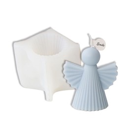 Tone Fun 3D Minimalist Little Angel Shape Candle Silicone Molds for Making Candle, Resin, Aromatherapy Candles, Handmade Wax Soap, Home Decor, Craft (B)