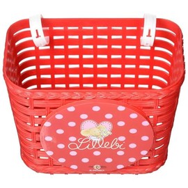 Bike Fashion Lillebi Handlebar Basket, Red, 35 x 27 x 21 cm