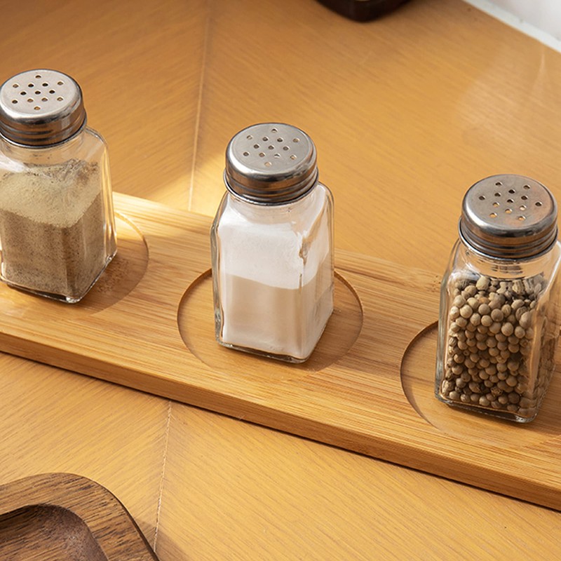 1st Choice Salt and Pepper Shakers with Stainless Tops Set