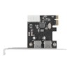 PCIe to USB3.0 Expansion Card 5Gbps 2 Ports 4Pin Power