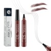 Eyebrow Contouring Pen, Waterproof Microblading Eyebrow Pencil with 4-Prong Micro-Fork-Tip