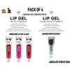 Broadway 4 Pack Nicka K Lip Gel (CLEAR, STRAWBERRY, CHERRY,