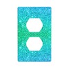 1 Gang Duplex Bling Blue Teal Galaxy Sky Receptacle Wall