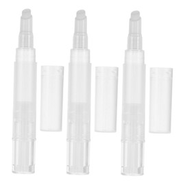 SAFIGLE 3pcs Refillable Twist Cuticle Oil Pen Nail Oil Tube for Manicure Art Leakproof Design for Freshness Versatile Application for Cosmetics with Soft Tip