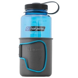 Olicamp Space Saver Mug Nalgene Sustain Tritan BPA-Free 32oz Wide Mouth Water Bottle Combo, Smoke Gray
