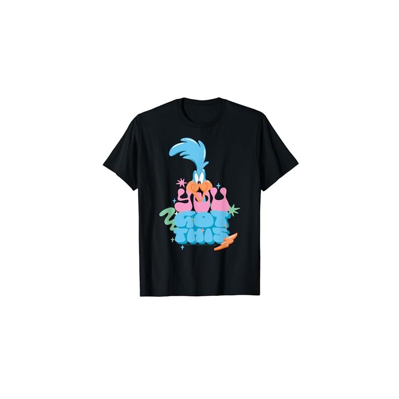 Looney Tunes Roadrunner You Got This T-Shirt, black