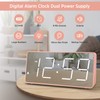 Peakeep Digital Clock, Alarm Clock Battery Backup Powered for Bedrooms