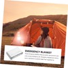 Kisangel 6pcs Survival Warm Blanket Emergency Blanket for Hiking Reflective