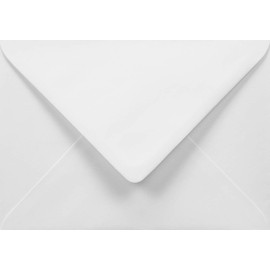 Netuno 100 White Elegant envelopes DIN B6 125x175mm 4.92x6.89 inches 100gsm gummed Pointed Flap no Window Offset envelopes for Invitations Christmas Wedding RSVP vouchers Business Flyers Cards Office