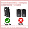 Rayslesan Key Fob Cover with Leather Holder Compatible with Airtag/RFID,Compatible