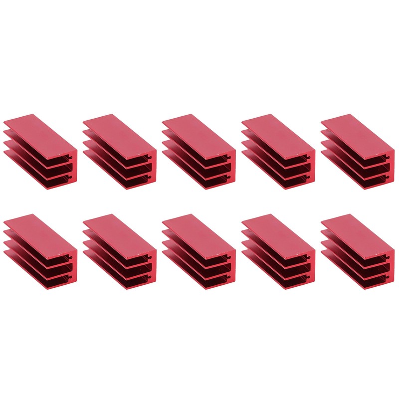 10Pcs Heat Sink 40x16x16mm Aluminium Thermal Cooler Cooling Radiator Set
