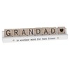 Wooden Scrabble Tiles Decoration, 'Grandad is Another Word for Best