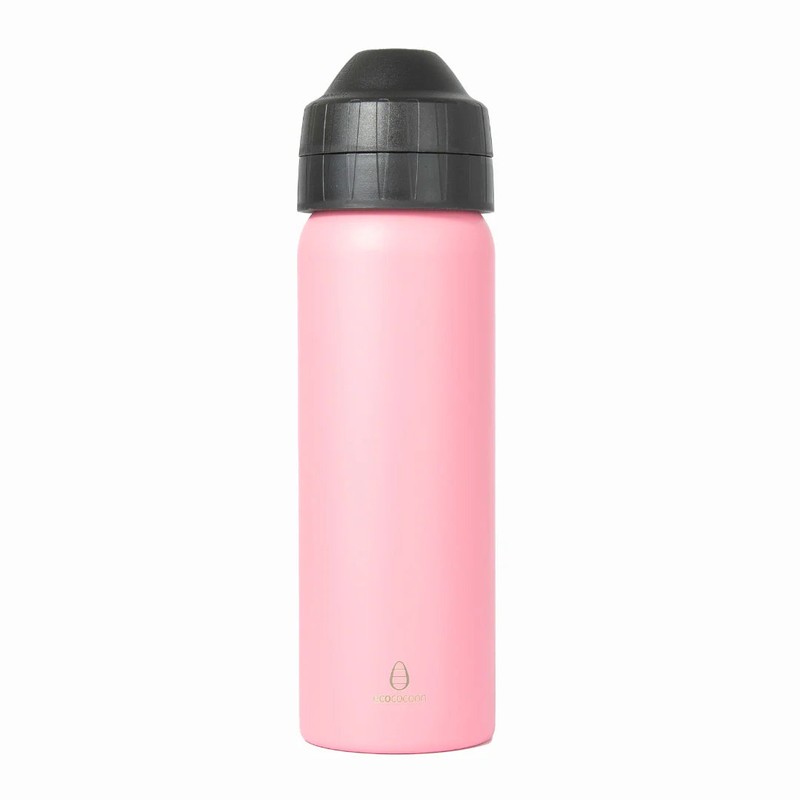 EcoCocoon Stainless Steel Water Bottle 600ml, Silver