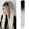 Thin 0.6cm Synthetic Dreadlock Extensions Handmade 24Inch 20 Strands Crochet
