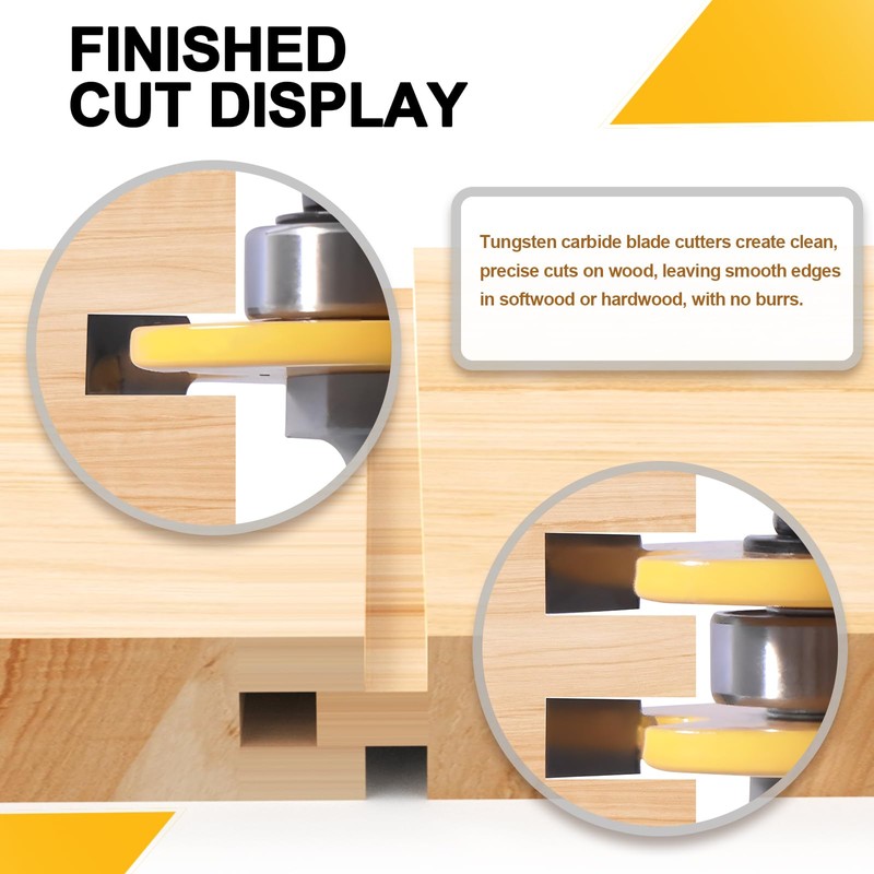 Tongue and Groove Router Bit Set of 2 Pieces,Router Bits