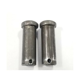 GENERIC 2-1/4 X 3/4 Straight Pin Dump Gate - 2 Pack Silver Steel