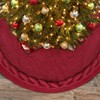 yuboo - Falda de árbol de Navidad de punto de