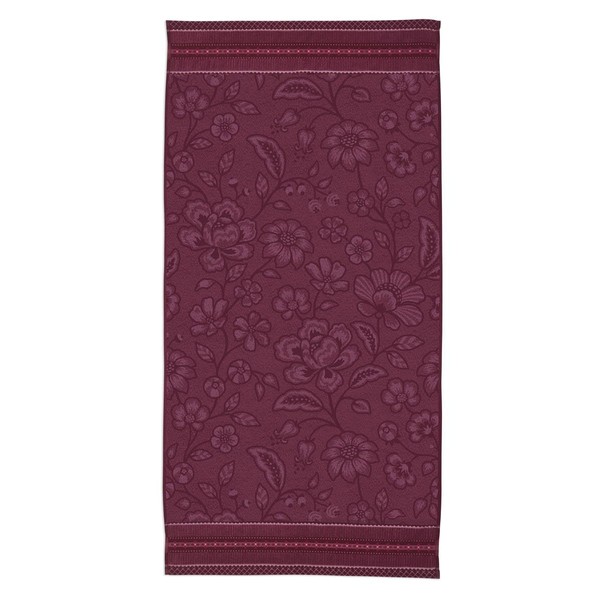 PIP STUDIO Jasmin Jaquard Bath Towel Dark Pink 70 x