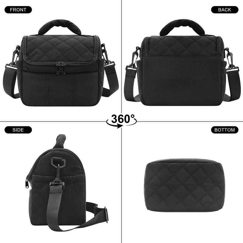 Nanxson Women LunchBag Double Deck Insulated Lunch ToteBag Puffer LunchBox
