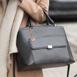 JewelryWe Novelty Key Chain Watch Vintage Key Ring Gold Quartz Pocket Watch FOB Clip-on Watch, for Men Women