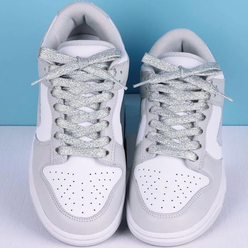 Agujetas Planas Glitter Cordones Zapato Tenis Brillo 5 Pares