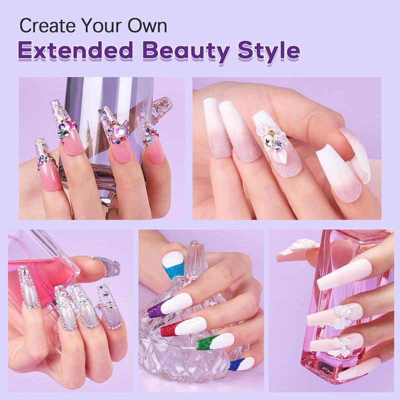 Beginners Nail Kit Acrylic Set: Professional Ultra-fine Acrylic Powder Kit