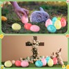Silipull 72 Pcs Marble Religious Easter Eggs Bulk Plastic Empty