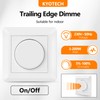 KYOTECH LED Dimmer Switch, Rotary Dimmer Flush-Mounted Dimmer Switch for