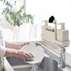 Kitchen Soap Dispenser with Sponge Holder Set for Sink Caddy,