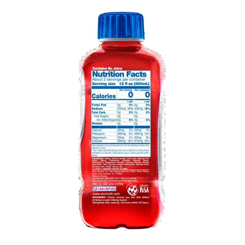 Electrolit Hydration Electrolyte Drinks, Sports Beverages with Electrolytes, Magnesium, Calcium