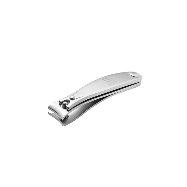 Rui Smiths Pro Precision Nail Clippers | TopInox Stainless Steel Manicure Pedicure Trimmer, Curved Cutting Edges, Travel Size, 6cm Length | Made in Solingen, Germany