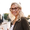 REAVEE 3 Pack Wide Oversized Reading Glasses for Women, Blue