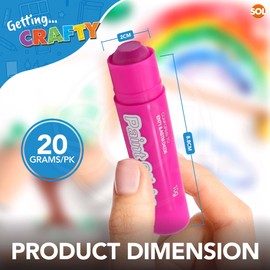 SOL 8pk Assorted Colours Paint Sticks, Mess-Free Paint Sticks for Children & Toddlers, Easy-to-Use Kids Paint Sticks for Toddlers, Art Supplies Paint Pens for Kids, Vibrant Colours Paint Stick