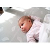 Babyhood Amani Bebe Organic Jersey Cotton Oval Fitted Sheet, White