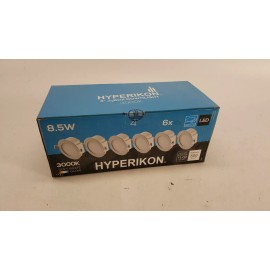 Hyperikon 6x Hyperikon 4" LED Recessed Junction Box Downlight 8.5W Dimmable Retrofit Lamp