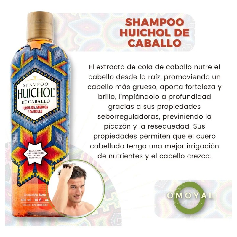 Shampoo Huichol Cola De Caballo 400 Ml X12 Piezas /fortalece
