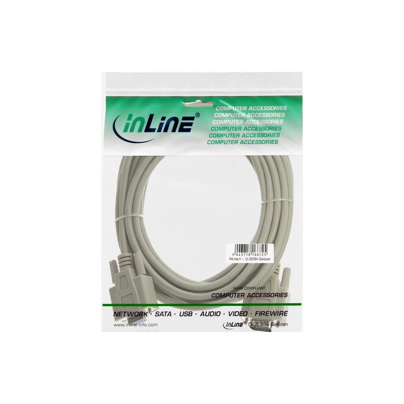 InLine® 17737 VGA Cable Beige 1 m VGA (D-Sub); VGA