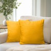 PAVILIA Mustard Yellow Throw Pillow Covers 18x18 Set of 2,