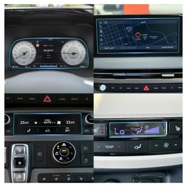 Ruiya Palisade Screen Protector for 2023-2025 Hyundai Palisade Accessories 9HD Anti-glare Tempered Glass Compatible with 2023 2024 2025 Hyundai Palisade SE/SEL/XRT/Limited/Calligraphy(4PCS/Sets)