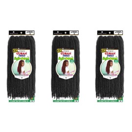 SHAKE-N-GO 3x Cuban Twist Soft & Natural 22" (3-PACK) (TWO-TONE LIGHT AUBURN BLONDE T27/613)