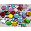 Allstarco 1000 x 7mm Green Peridot AB Flat Back Acrylic