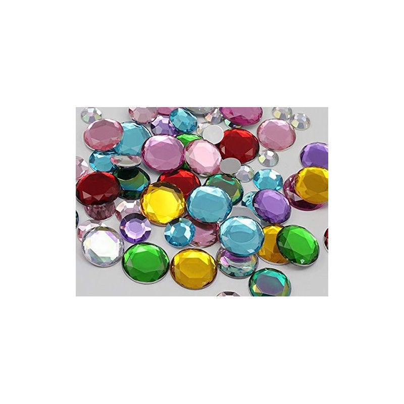 Allstarco 1000 x 7mm Green Peridot AB Flat Back Acrylic