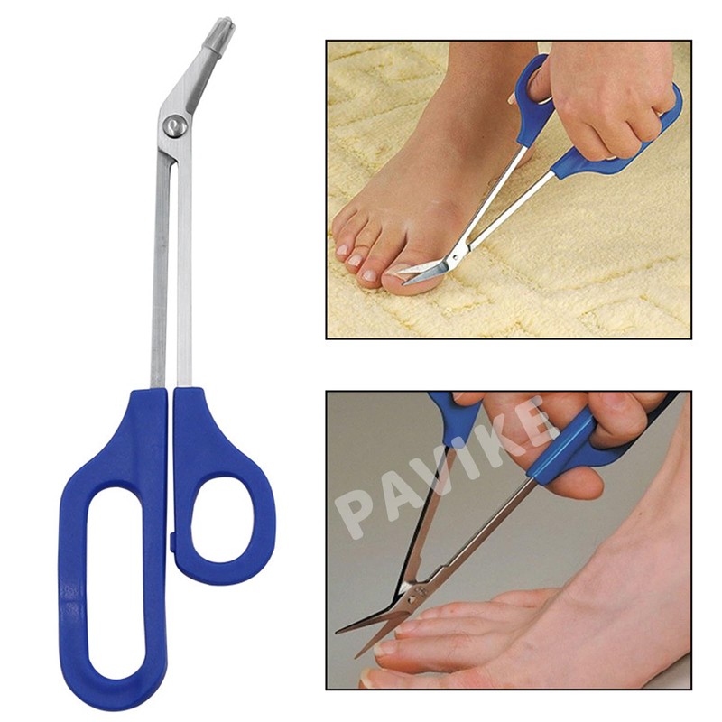 PAVIKE Foot Nail Scissors for Extra Long Handle Foot Nail