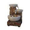 Nature's Mark 6" H Cascading Bowl and Brick LED Fountain