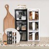 3-Piece Spice Jar Set with Spoons for Sesame and Seasonings Seasoning Container Black