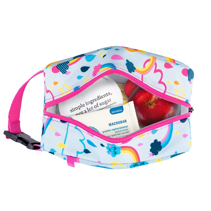 PackIt Freezable Snack Box, Rainbow Sky, Built with ECOFREEZE Technology,